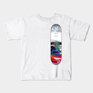 Distressed Skateboard - NC - Sodom Kids T-Shirt